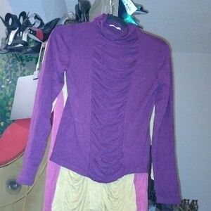 Adorable Eggplant Mock Turtleneck